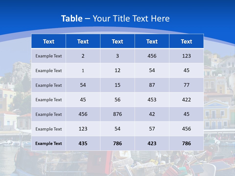 Meeting Horizon Sea PowerPoint Template