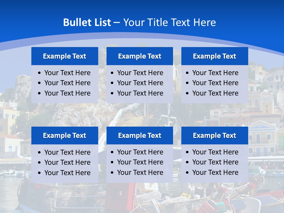 Meeting Horizon Sea PowerPoint Template
