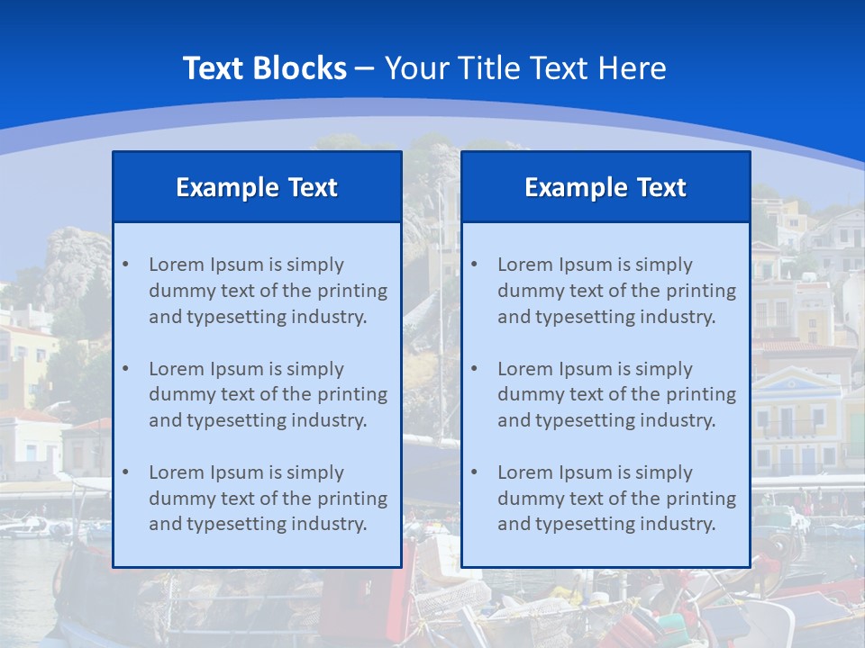 Meeting Horizon Sea PowerPoint Template