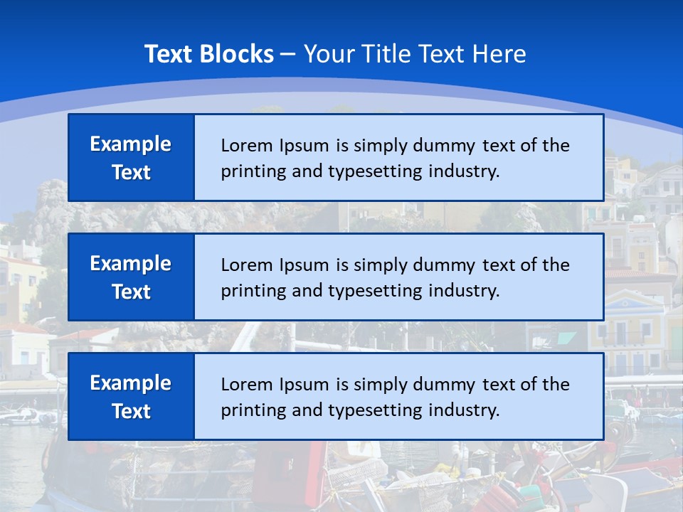 Meeting Horizon Sea PowerPoint Template