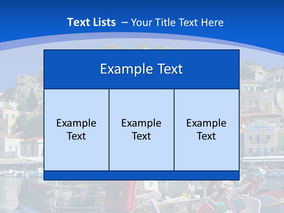 Meeting Horizon Sea PowerPoint Template
