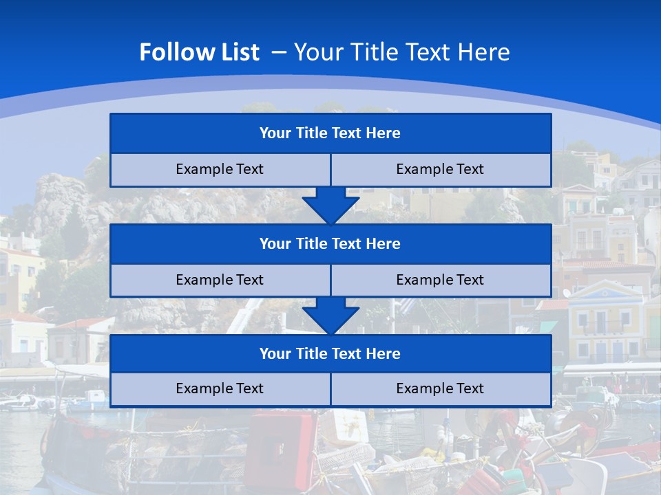 Meeting Horizon Sea PowerPoint Template