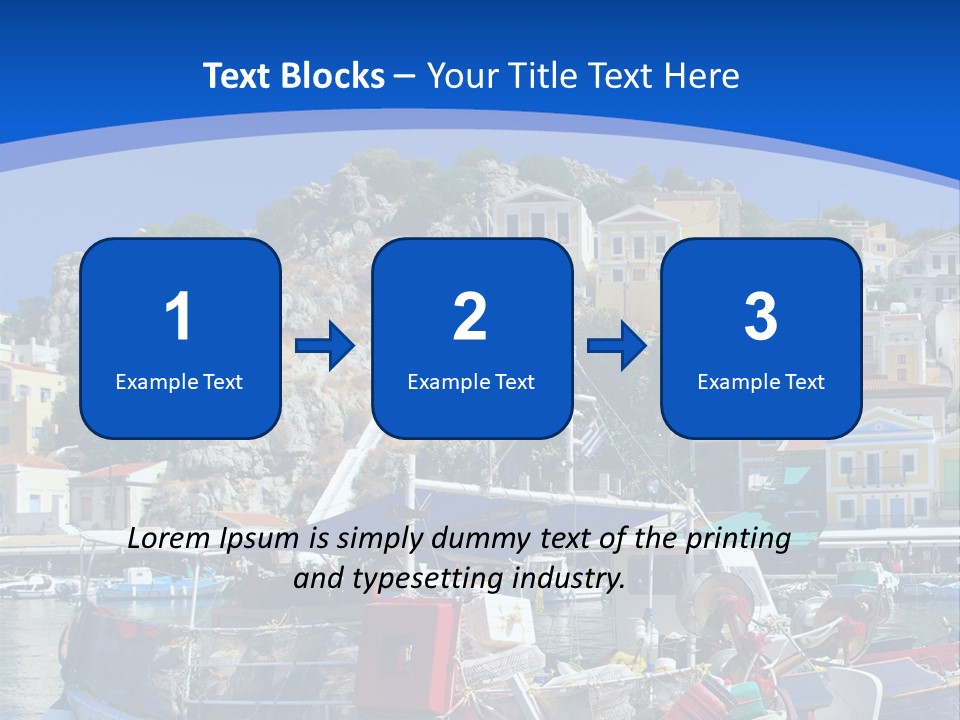 Meeting Horizon Sea PowerPoint Template