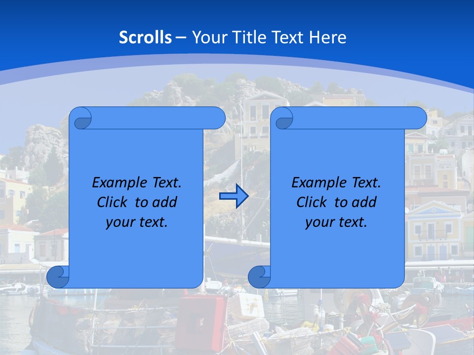 Meeting Horizon Sea PowerPoint Template