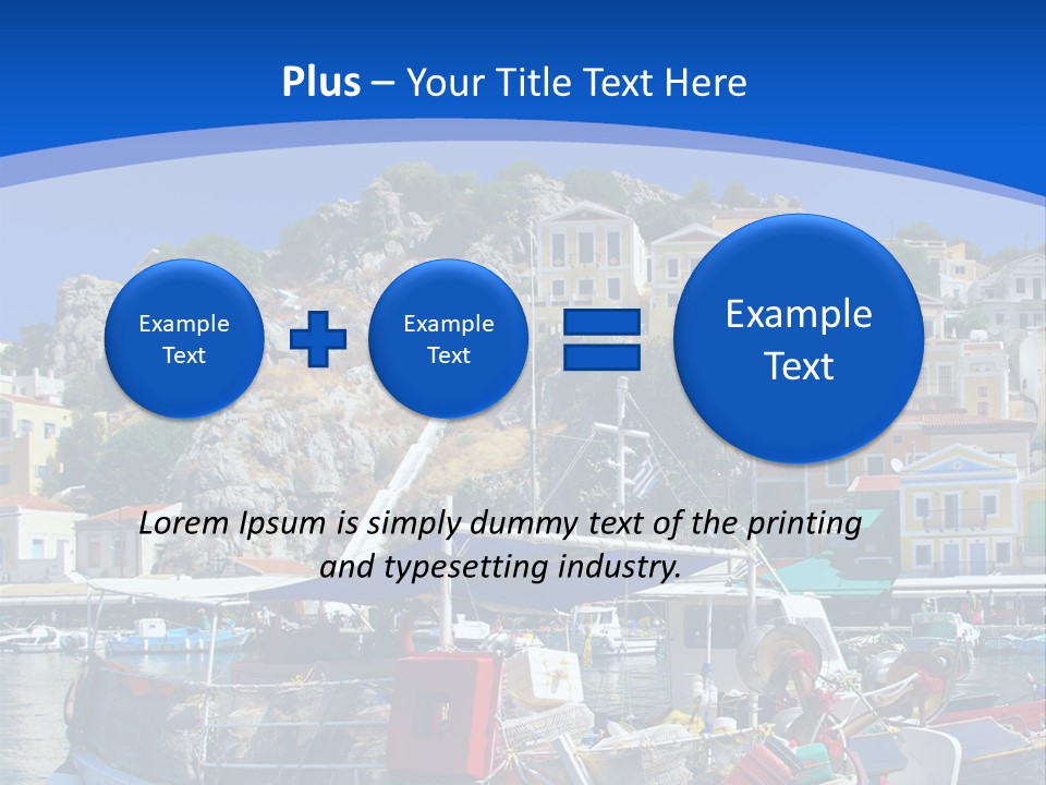 Meeting Horizon Sea PowerPoint Template