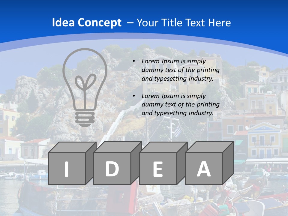Meeting Horizon Sea PowerPoint Template