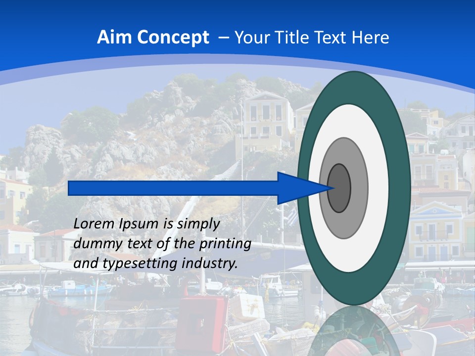 Meeting Horizon Sea PowerPoint Template