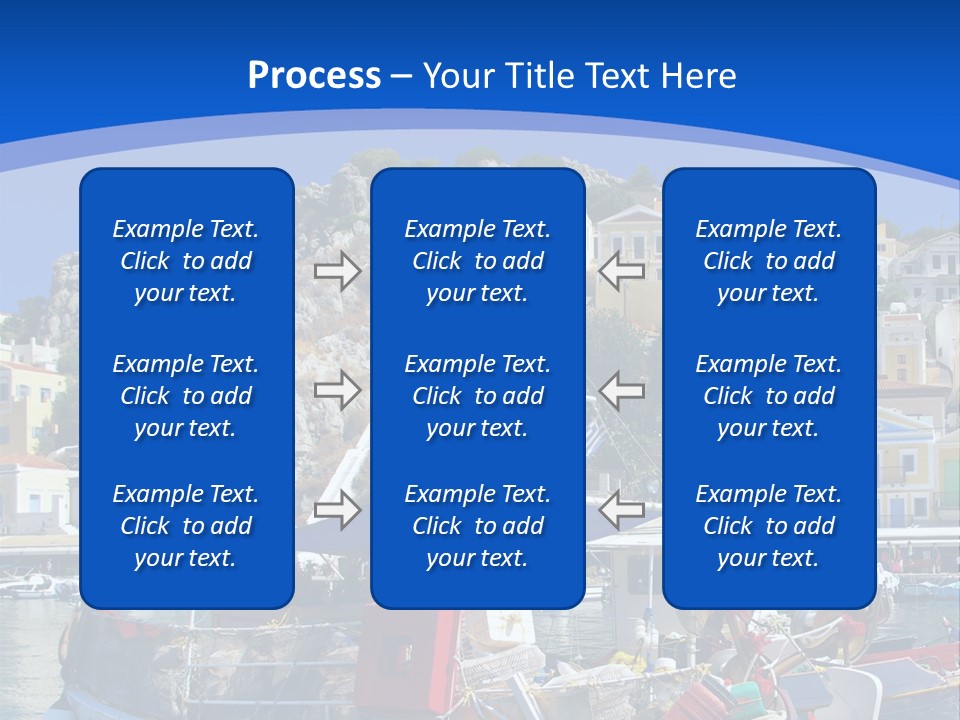 Meeting Horizon Sea PowerPoint Template