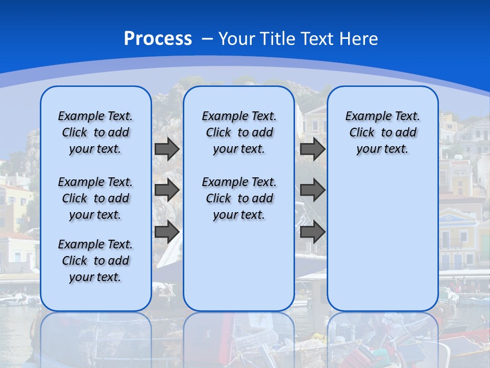 Meeting Horizon Sea PowerPoint Template