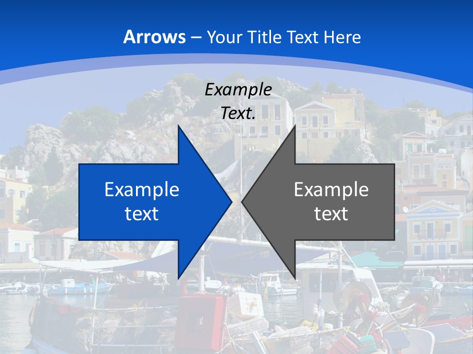 Meeting Horizon Sea PowerPoint Template