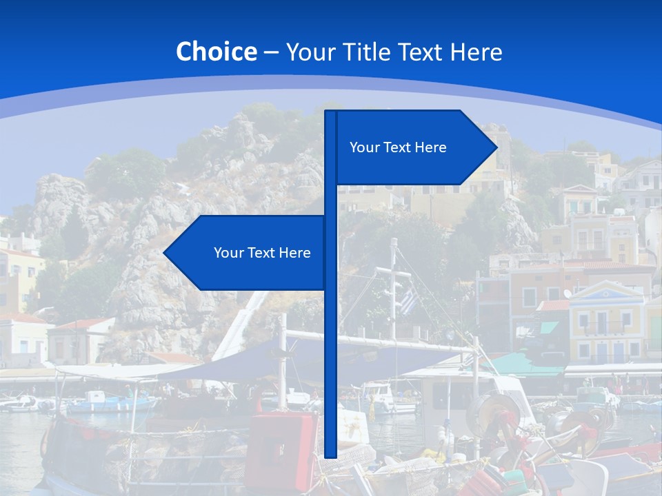 Meeting Horizon Sea PowerPoint Template