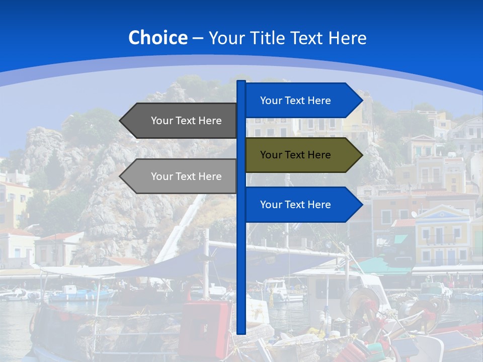 Meeting Horizon Sea PowerPoint Template