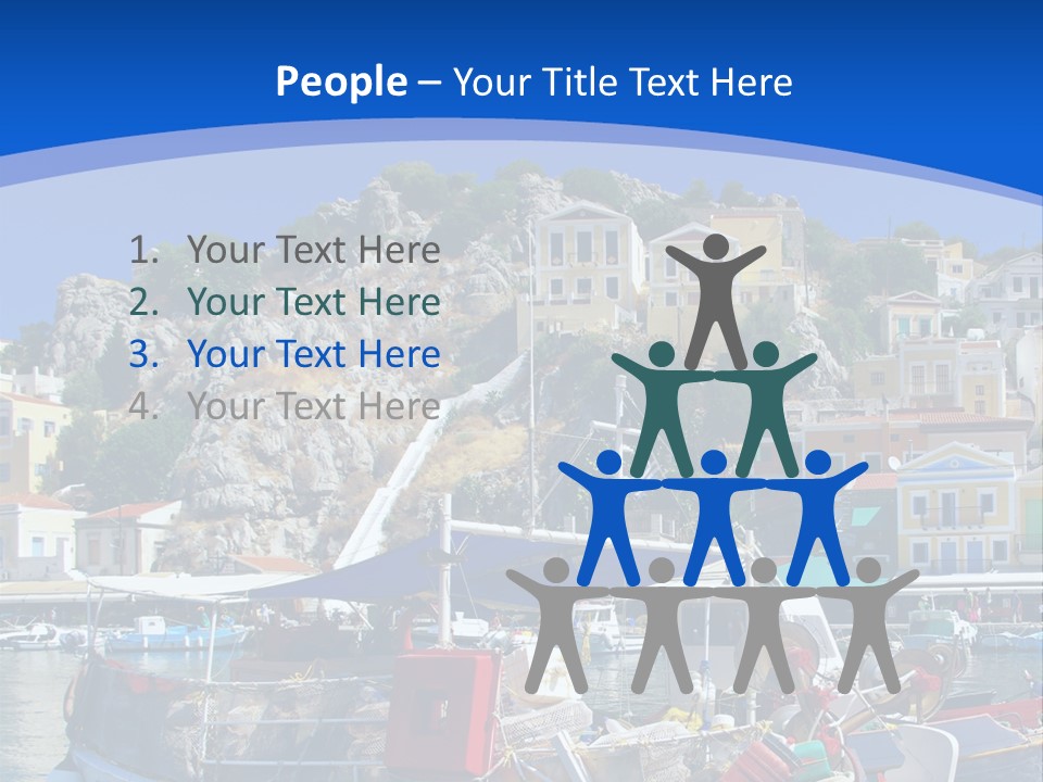 Meeting Horizon Sea PowerPoint Template