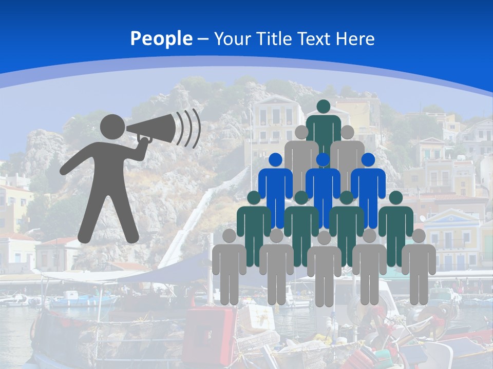 Meeting Horizon Sea PowerPoint Template