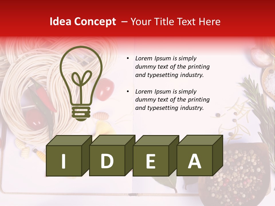 Pesto Cherry Textured PowerPoint Template