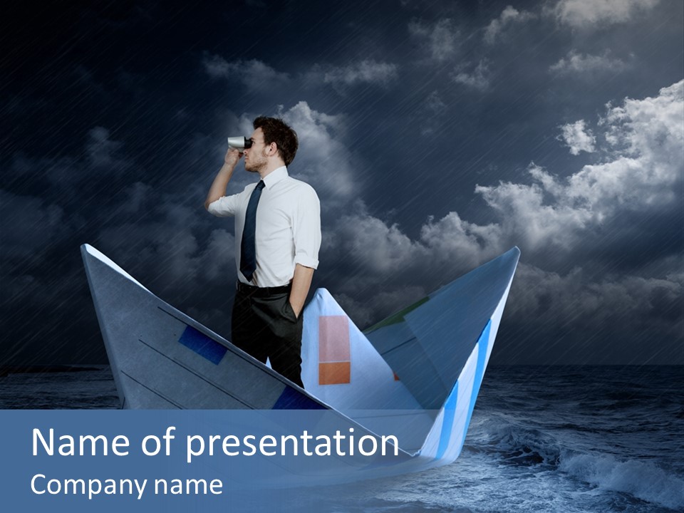 Business Away Horizon PowerPoint Template