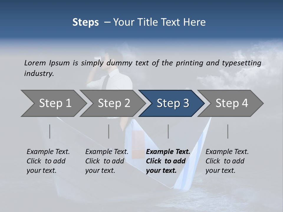 Business Away Horizon PowerPoint Template