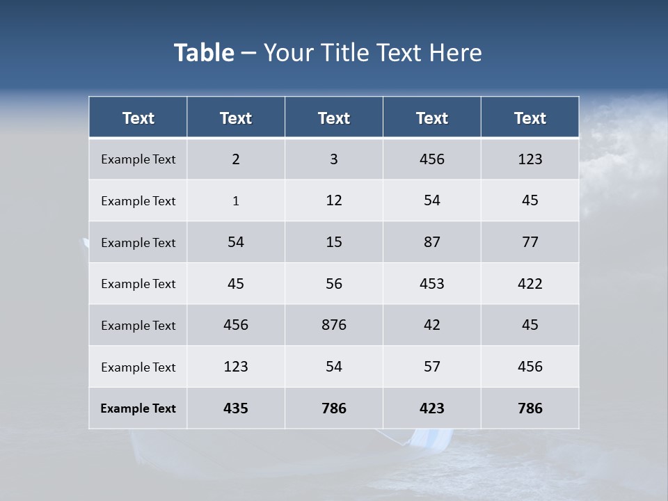 Business Away Horizon PowerPoint Template