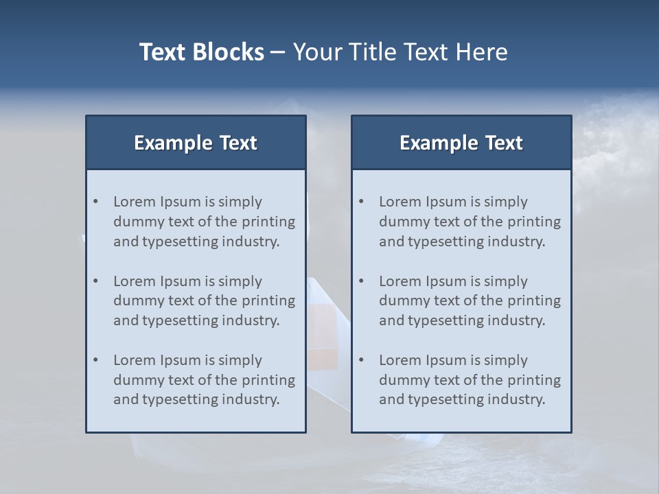 Business Away Horizon PowerPoint Template