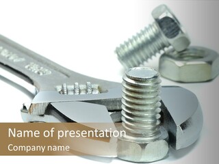 Spanner Maintenance Shiny PowerPoint Template