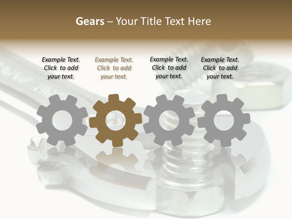 Spanner Maintenance Shiny PowerPoint Template