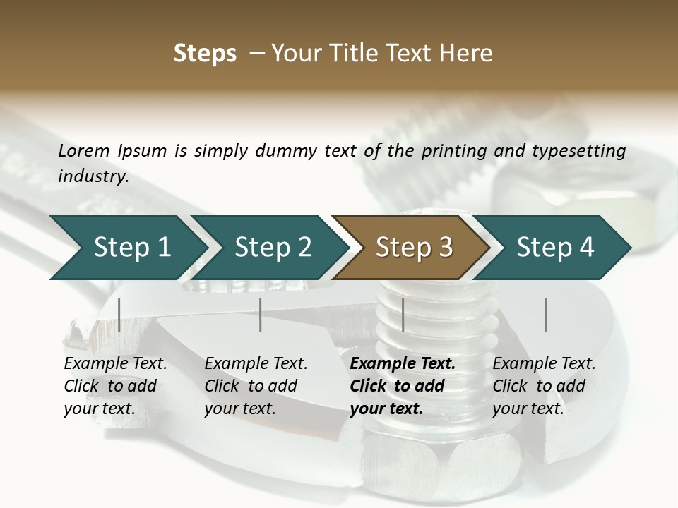 Spanner Maintenance Shiny PowerPoint Template
