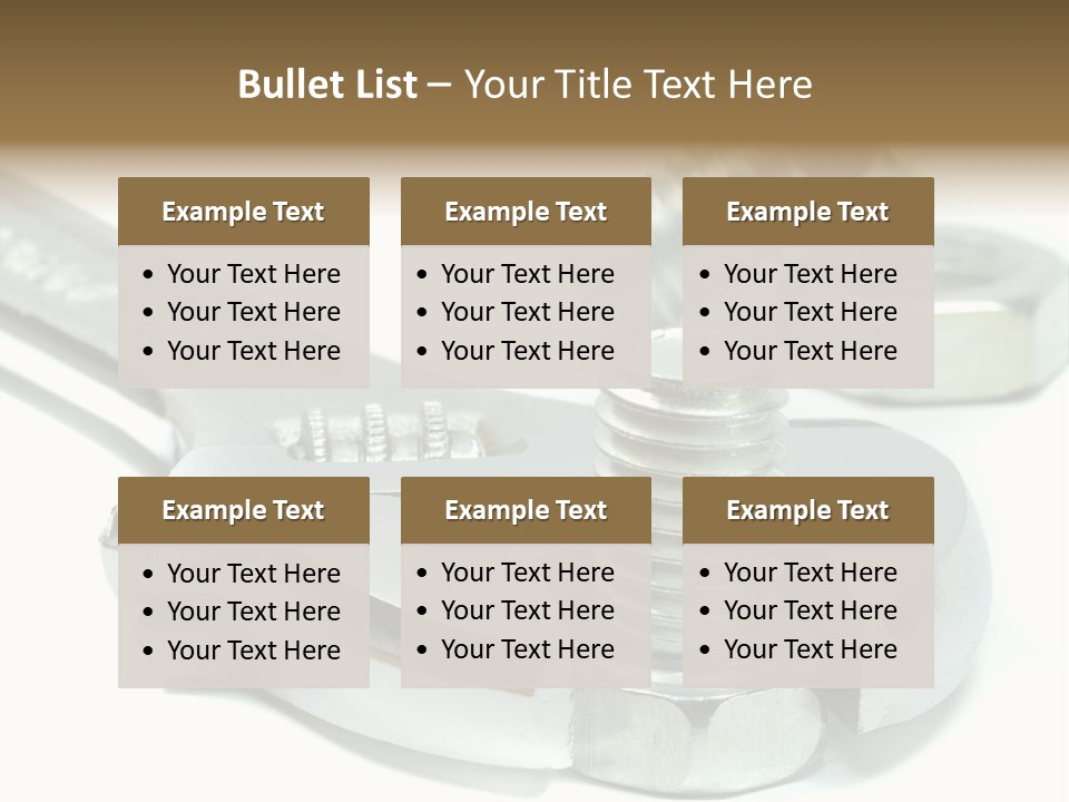 Spanner Maintenance Shiny PowerPoint Template