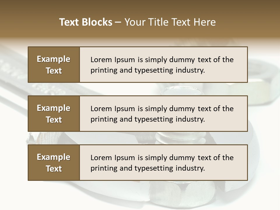 Spanner Maintenance Shiny PowerPoint Template