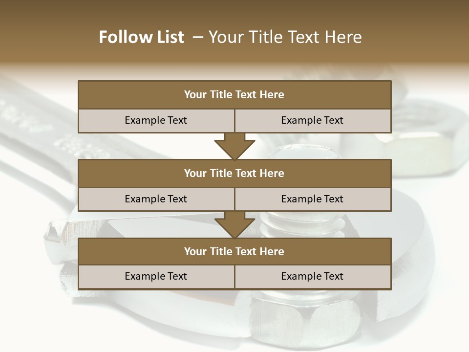 Spanner Maintenance Shiny PowerPoint Template