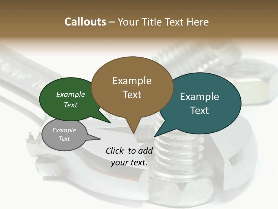 Spanner Maintenance Shiny PowerPoint Template