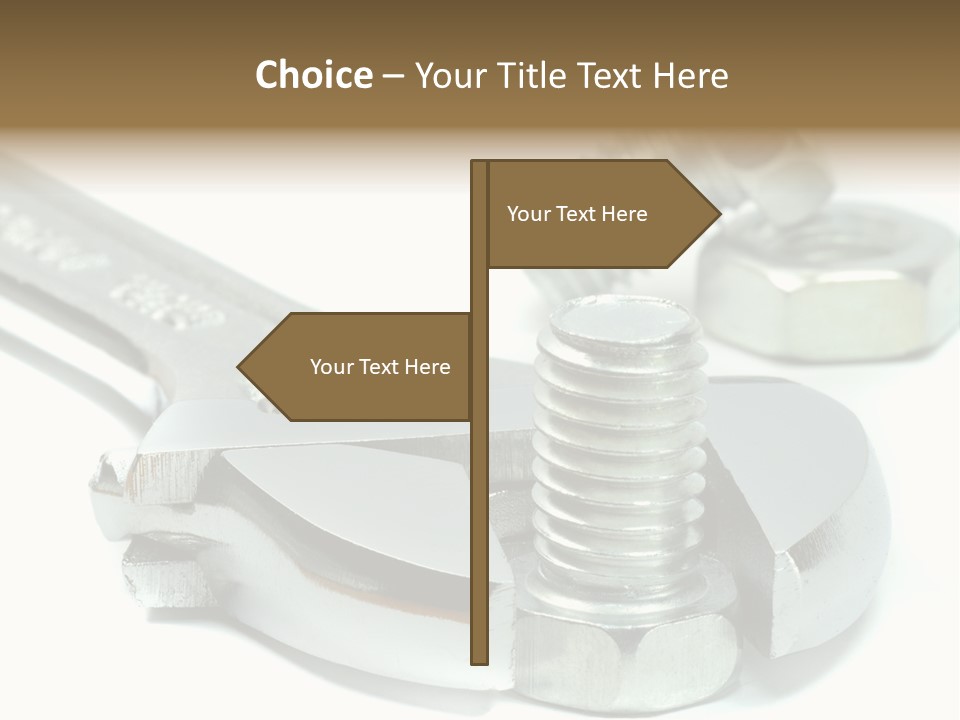 Spanner Maintenance Shiny PowerPoint Template