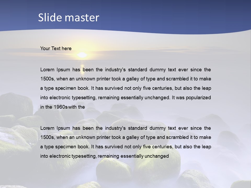 Fog Water Heaven PowerPoint Template