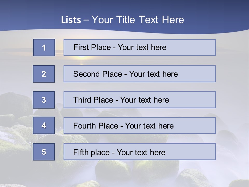 Fog Water Heaven PowerPoint Template
