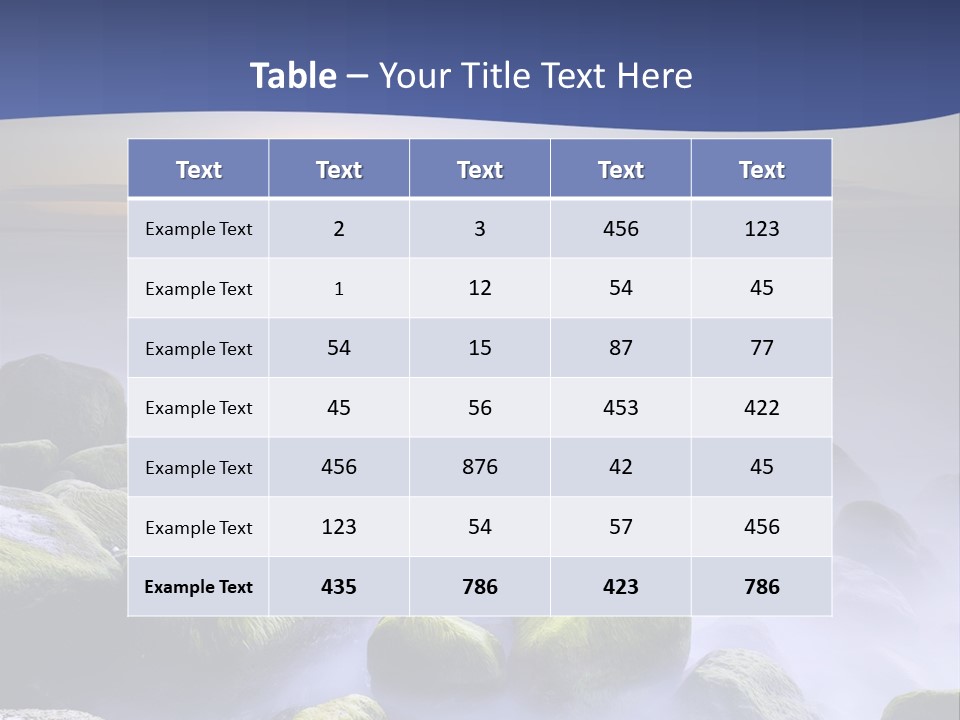 Fog Water Heaven PowerPoint Template