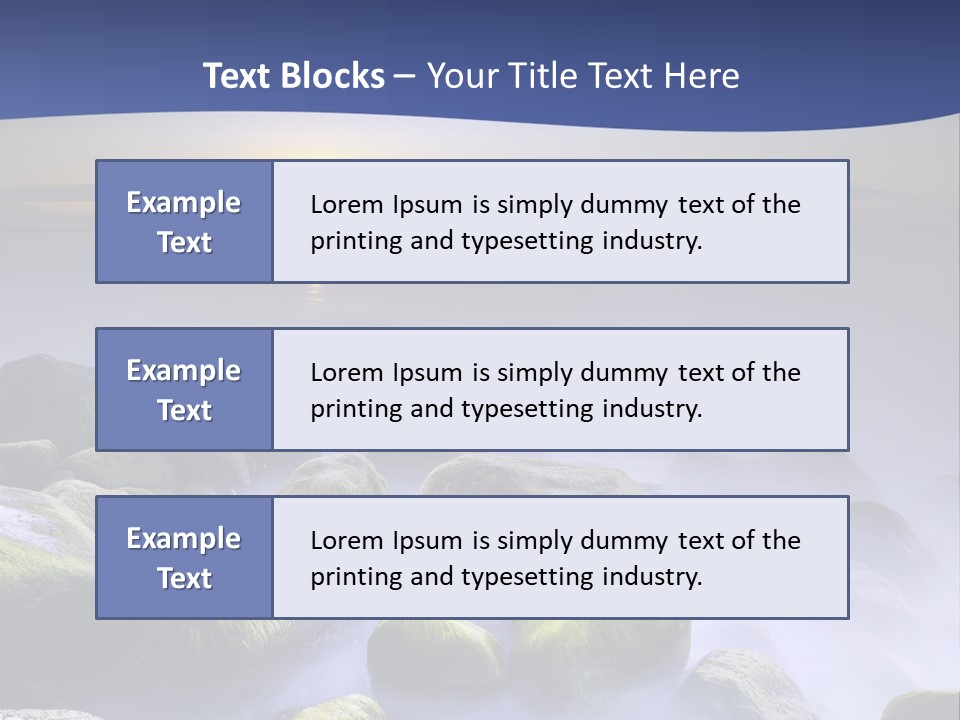 Fog Water Heaven PowerPoint Template