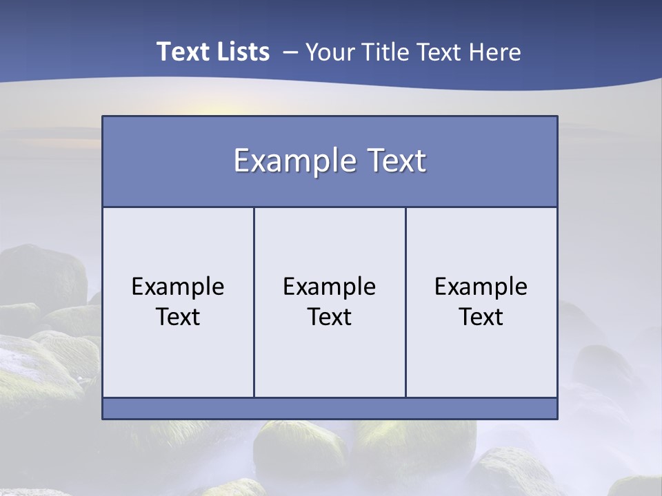 Fog Water Heaven PowerPoint Template