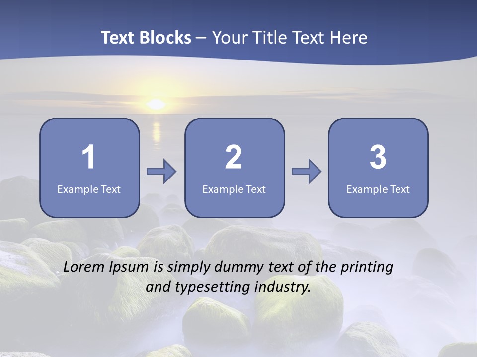 Fog Water Heaven PowerPoint Template