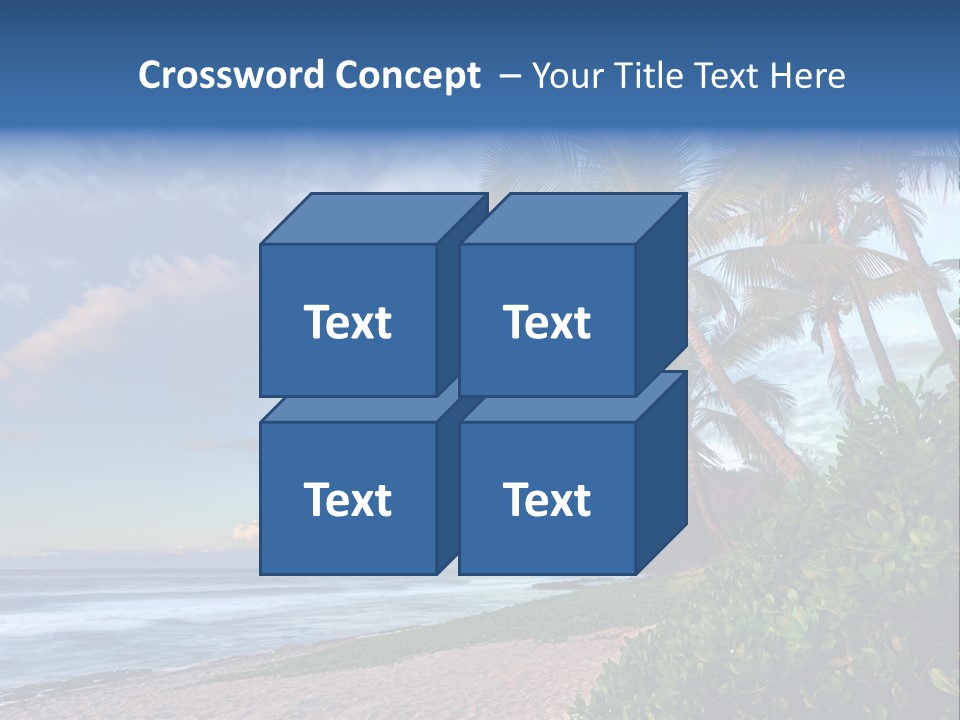 Meeting Horizon Sea PowerPoint Template