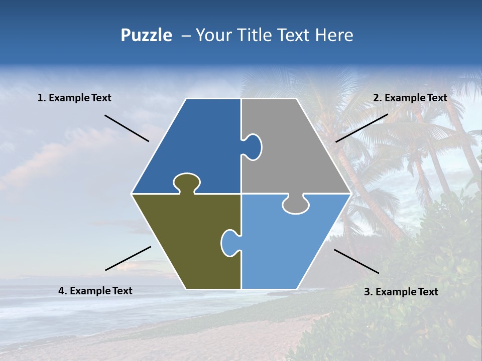 Meeting Horizon Sea PowerPoint Template