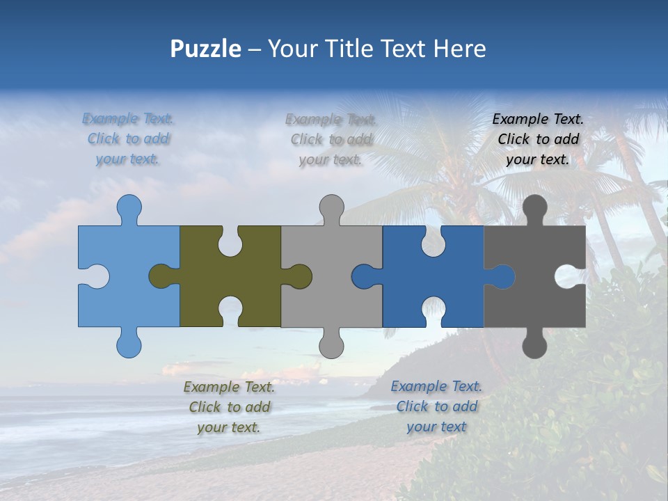 Meeting Horizon Sea PowerPoint Template