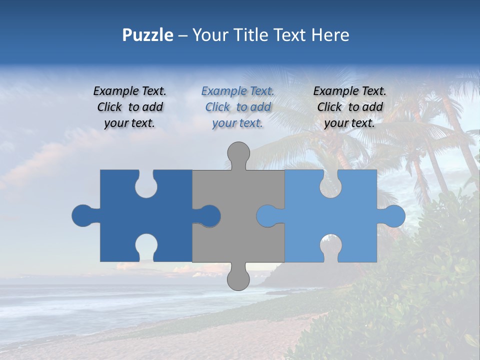 Meeting Horizon Sea PowerPoint Template