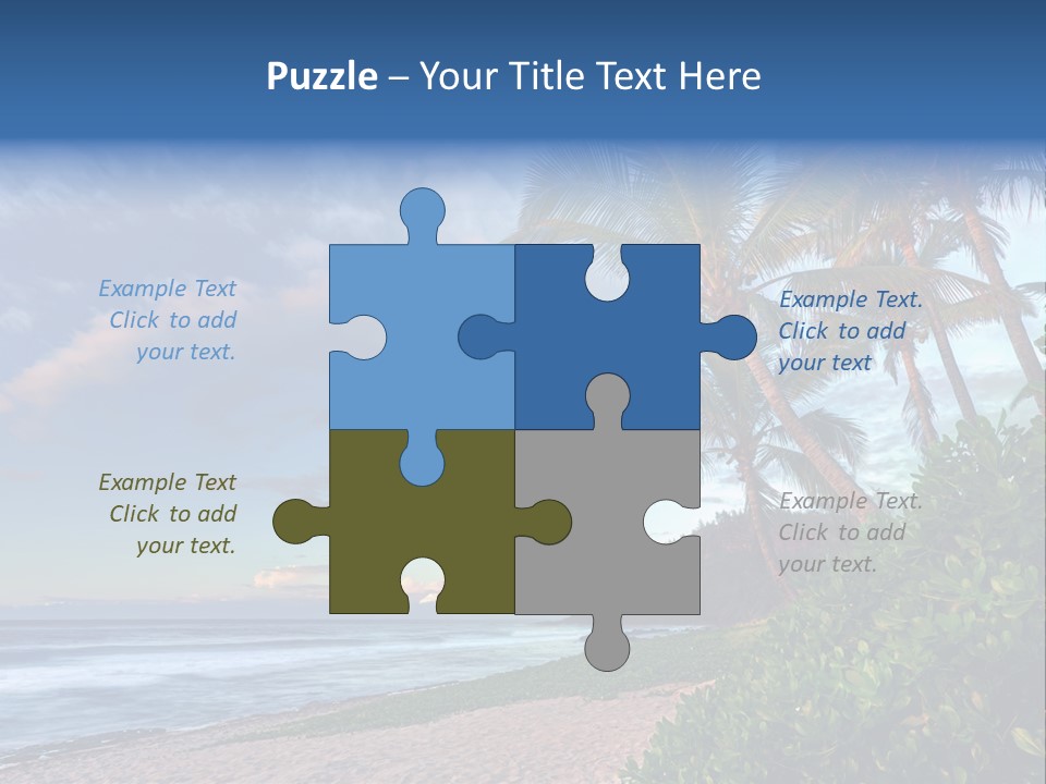 Meeting Horizon Sea PowerPoint Template