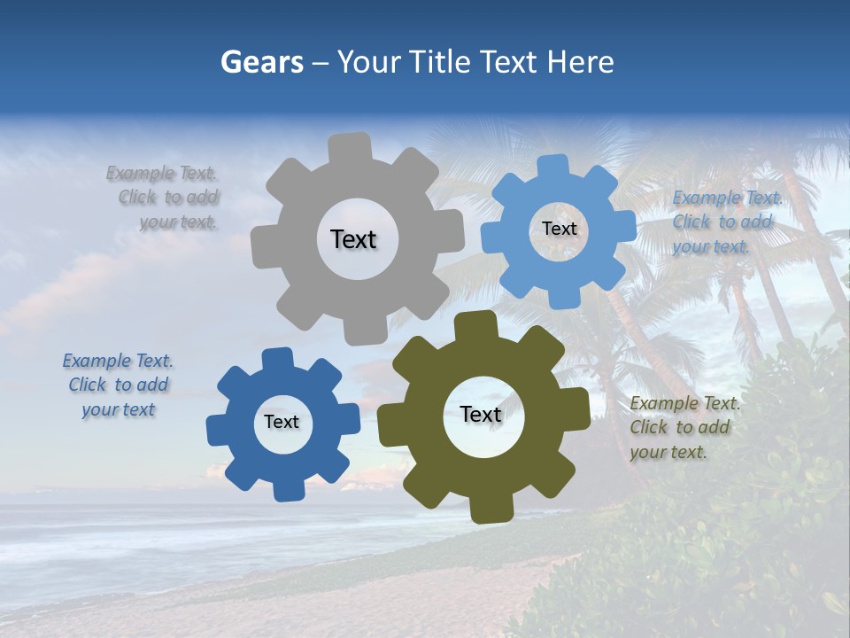 Meeting Horizon Sea PowerPoint Template