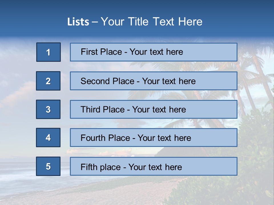 Meeting Horizon Sea PowerPoint Template