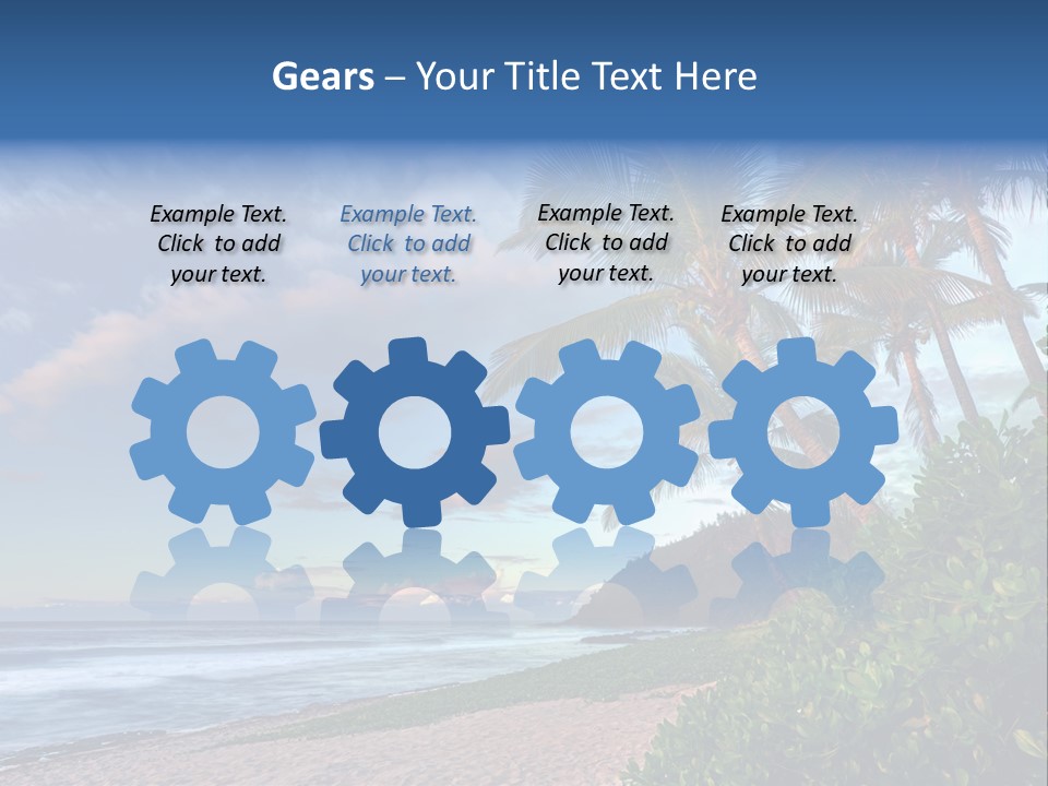 Meeting Horizon Sea PowerPoint Template