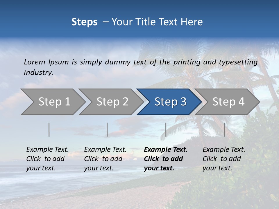 Meeting Horizon Sea PowerPoint Template