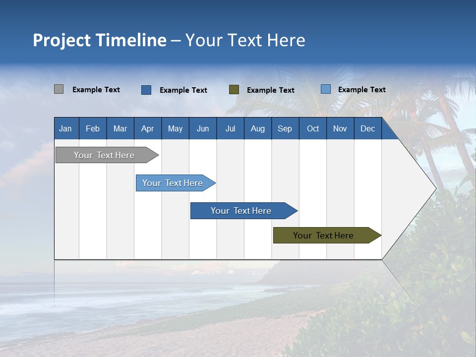 Meeting Horizon Sea PowerPoint Template
