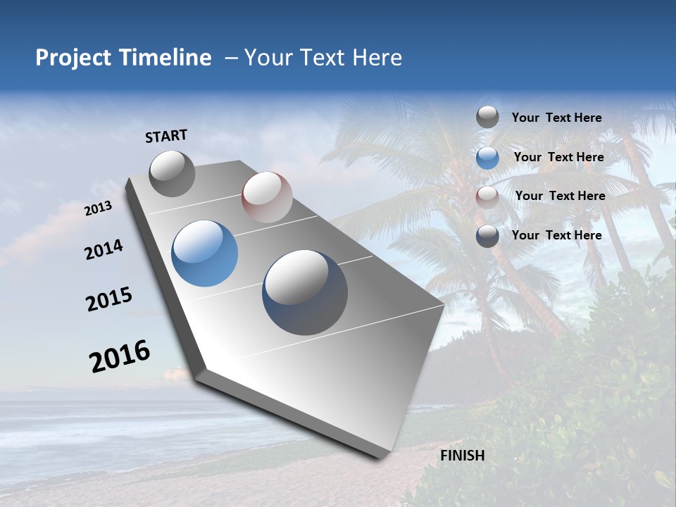 Meeting Horizon Sea PowerPoint Template