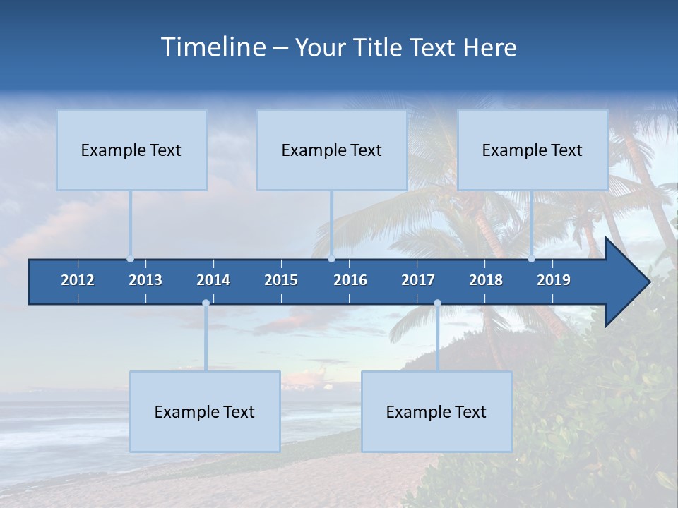 Meeting Horizon Sea PowerPoint Template