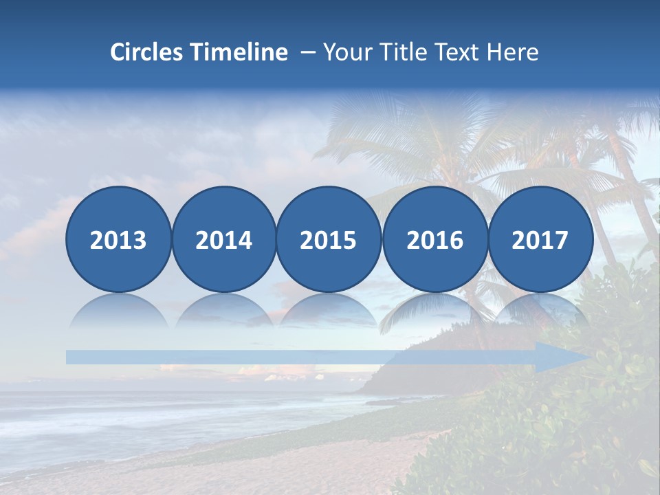 Meeting Horizon Sea PowerPoint Template